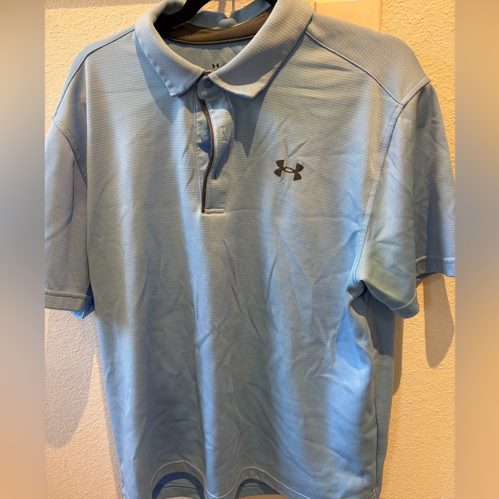 Under Armour Men's Sky Blue Polo Shirt